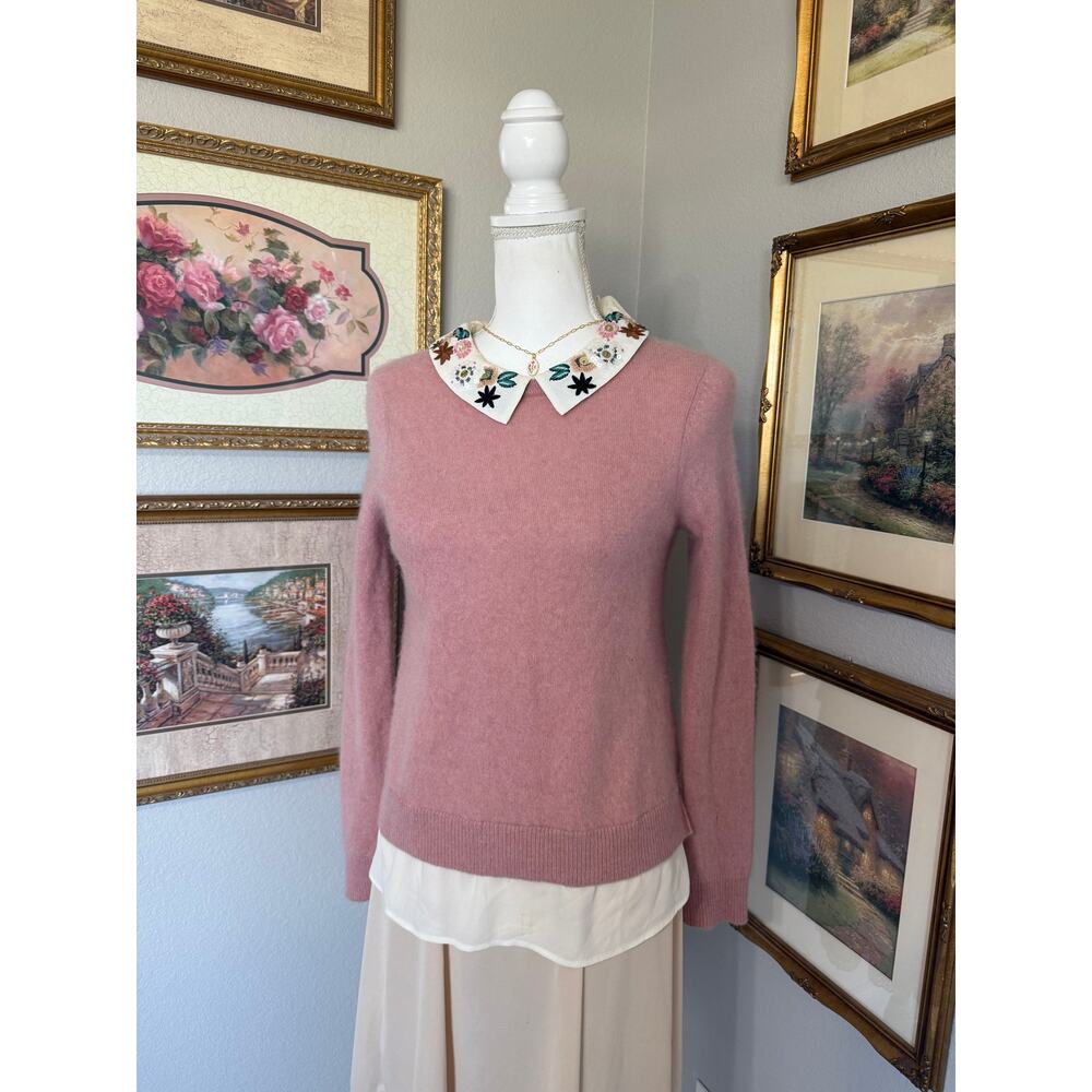 Cashmere Pink Collared Sweater